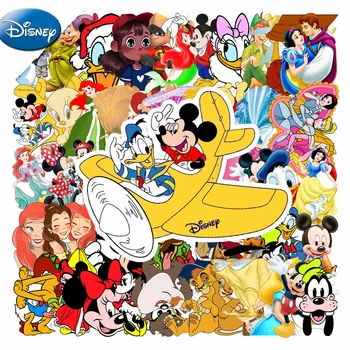 10/30/50Pcs/sok Disney Mickey Rajzfilm anime Matricák Fagyasztott Toy Story Micimackó Vízálló Gördeszka Stiker Gyerek Játékok