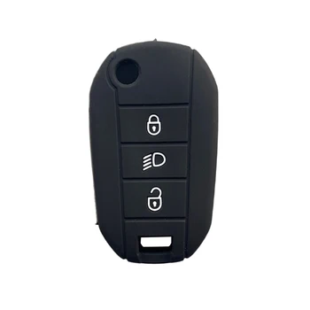 szilikon gumi kulcs tok shell védő Peugeot 2008 308 t9 208 A Citroen C3 Berlingo 2019 3button összecsukható kulcs