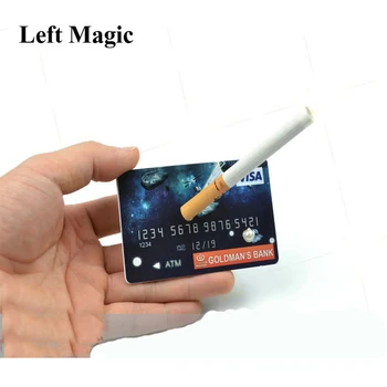 Hitelkártya Úszó Cigaretta Trükkök Felfüggeszti Hitelkártya Közelről Színpadi Kellékek Varázsló Mágikus Szakmai Illúzió
