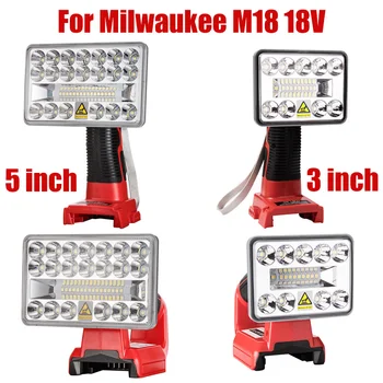 A Milwaukee M18 18V LED Eszköz Fény 3/5 Inch, Vezeték nélküli LED Lámpa Beltéri Kültéri Munka Lámpa Spotlámpa USB vészvilágítás