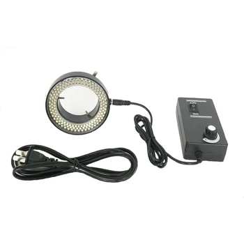 Fehér /Fekete 144 LED Állítható Gyűrű Fényben megvilágító Lámpa Ipari Mikroszkóp Ipari Kamera Nagyító