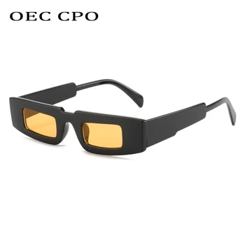 OEC CPO Divat Punk Tér Napszemüveg Nők Vintage Kis Keretet a Téglalap napszemüvegek Női Retro Árnyalatok UV400 Goggle O1264