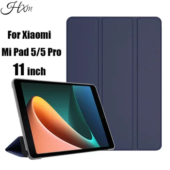 A Xiaomi Mi Pad 5 Pro az Esetben Ultra Vékony Smart Cover A Xiaomi Mi Pad5 Pro 11 inch 2021 PU Bőr Tabletta Védő Érdekesség