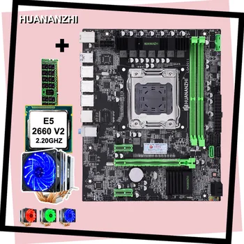 Minőségi mobo HUANANZHI X79 alaplap CPU Xeon E5 2660 V2 6 heatpipes hűvösebb, 8G RAM DDR3 REG ECC 2 év garancia