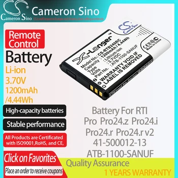 CameronSino Akkumulátor RTI Pro Pro24.z Pro24.r Pro24.én Pro24.r v2 illik RTI 41-500012-13 ATB-1100-SANUF Távirányító akkumulátor