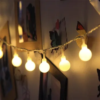 Új karácsonyi Parti Dekoráció fényfüzér 1,5 M 10 LED Kristálytiszta Labdát Tündér String Fény Esküvő Kerti Dekor Lámpa