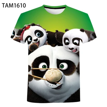 Napi szabadidős kung fu panda teljes készlet T-shirt fiú, lányok divat anime ruházat férfiak, mind a nők nyáron új Alkalmi stílus tee
