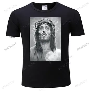 Az ember legénység nyak, laza pólók Jézus Krisztus V42 Keresztények Isten Fia, a Messiás Katolikus Minden Alkalmi divat márka t-shirt homme