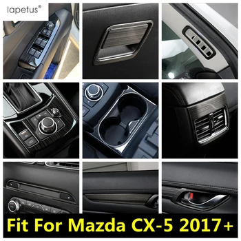 AC Levegő Kilépő / Ablak Lift Kapcsoló Gomb / Víz pohártartó Fedelét Berendezés Rozsdamentes Acél Tartozékok Mazda CX-5 2017 - 2021