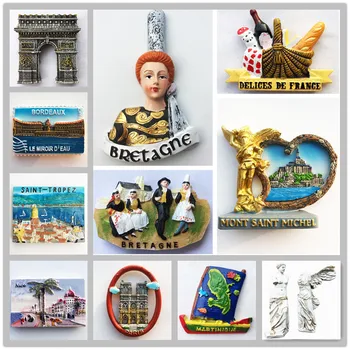Franciaország Érzések Szuvenír Hűtő Mágnes Dekoráció Cikkek Kézműves Mágneses Hűtőszekrény Gyűjtemény Ajándékok