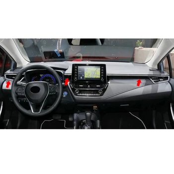 ABS Matt/Szén 3pcs Toyota Corolla E210 Sedan 2019 2020 Autó Műszerfal Konzol légkondícionáló Aljzathoz AC Nyílás Fedelét Berendezés