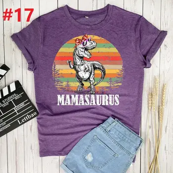 Mamasaurus T-Rex Dinoszaurusz-Mama Új T-ing Női Alkalmi póló Rövid Ujjú Harajuku póló Női Nyári Felsők Nők