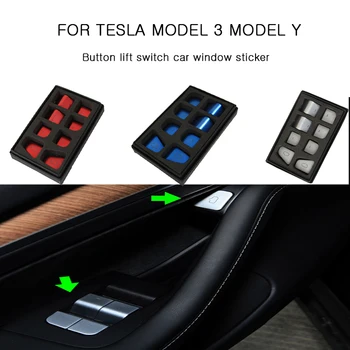 Abs Autó Anti-Semmiből Matrica Alkalmas A Tesla Model 3-Y Tartozékok Gombot Lift Kapcsoló Ablak Matrica Modell 3 2021