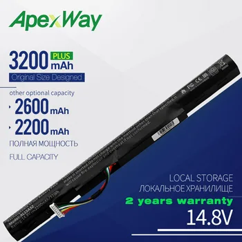 Apexway 4CELLS AL15A32 4ICR17/65 Új Akkumulátor Acer E5-422G E5-472 E5-473 E5-522 E5-532 E5-532T E5-573 E5-722 ES1-420 V3-574TG