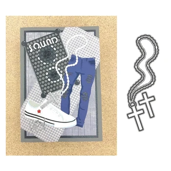 Kereszt Nyaklánc fémforgácsolási Meghal a Scrapbooking Kézzel készített Penész Vágott Stencil Új 2021 DIY Kártyát, Hogy a Penész Modell Jármű Dekoráció