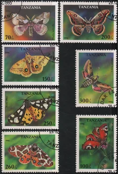 7db/Set Tanzánia Posta Bélyeget 1996 Pillangók Használt Post Megjelölt Postai Bélyegek Gyűjtése