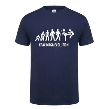 Krav Maga Izraeli Harcművészeti Evolúció T-Shirt Tökéletes Ajándék, Vicces Születésnapi Ajándék Férfiaknak Faddish Vaporwave Pamut Póló