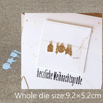 Új Design Kézműves Fém sablon penész Vágás Meghal mini medálok dekoráció scrapbook meghalni darabok Album Papír Kártya Kézműves Dombornyomás
