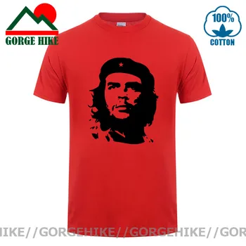 GorgeHike Che Guevara Hős Férfi Póló Kiváló Minőségű Nyomtatott 100%Pamut Rövid Ujjú Póló Hipszter Mintás Póló Vagány Férfi Ruha