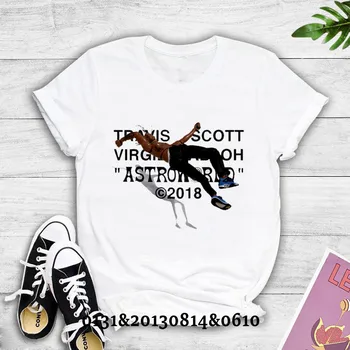 Scott Travis Virgil Abloh Nyomtatott Póló, Női Legjobb Minőségű Hip-Hop Astroworld Tshirt Nyári Alkalmi Felső Póló Női póló