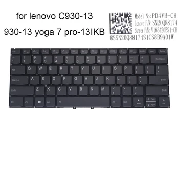 Angol billentyűzet háttérvilágítással A Lenovo Yoga 7 Pro-13IKB C930 13 930-13IKB C930-13IKB MINKET laptop billentyűzetek Új PD4VB-CH SN20Q88174