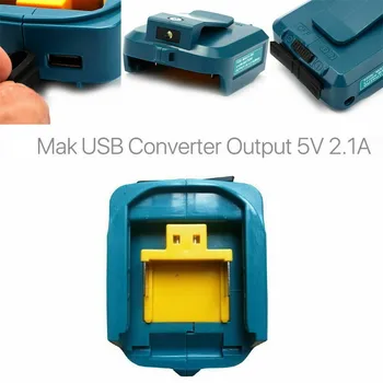 USB hálózati Töltő Adapter LED Átalakító MAKITA. ADP05 14-18V Li-Ion Akkumulátor Eszköz Átalakítás Tartozékok