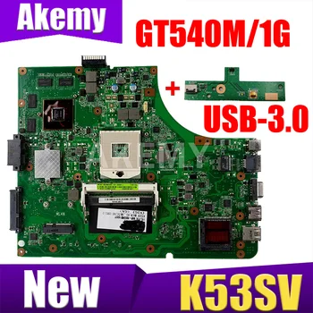 JIANSU ÚJ MB K53SV alaplap Az ASUS K53SC X53S K53SV K53SM K53SJ P53Sj laptop alaplap HM65 GT540M/1GB-GPU-s USB 3.0