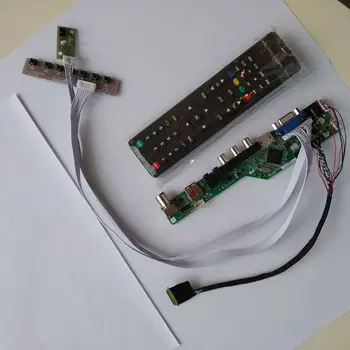 TV-készülék HDMI-VGA AV USB AUDIO LCD LED Vezérlő Tábla Kártya készlet DIY Az AUO B156HW01 LP173WF1 1920x1080 Panel monitor Képernyő