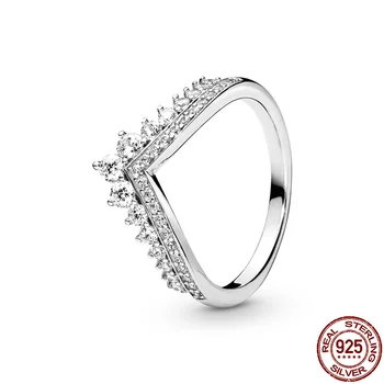 Forró Eladó 925 Sterling Ezüst Gyűrű Női Cirkon Kívánó Csont Gyűrű Készítés, Ékszerek, Ajándék, Fél Eljegyzési CMR023