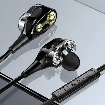 Mikrofon, headset, 3,5 mm-es jack fülhallgató Mikrofon, Dinamikus Sztereó Fülhallgató HiFi Android iOS гарнитура T&G