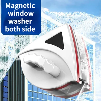 Mágneses ablakmosó dupla oldalon mágneses üveg ecsettel mossuk windows háztartási eszköz, levehető, könnyen telepíthető