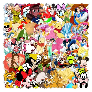 10/30/50Pcs/Csomag Disney Mickey Rajzfilm anime Matricák Fagyasztott Toy Story Micimackó Vízálló Gördeszka Stiker Gyerekek Játék