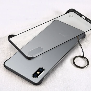 Apple iphone XS Max XR X Esetben Nehéz Matt Átlátszó Vékony Gyűrű hátlap Védő tok iphone 6 6 7 8 Plusz