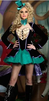 JELMEZ Felnőtt Deluxe Queen Szív Díszes Plus Size 4XL Alice Csodaországban Halloween Ruhát Halloween Jelmez Női