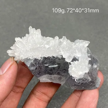 100% - ban Természetes kék lépett fluorit klaszter ásványi példányok Ékkő szint Kövek, kristályok
