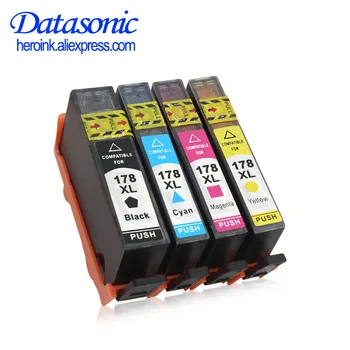 Datasonic A HP 3X Fekete XiongCai Kompatibilis tintapatronok 178 Photosmart B8553 C5383 D5463 B010 B109c B110a Nyomtató