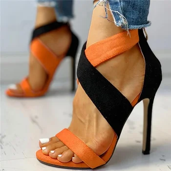 A Nők Szivattyúk Csipke Esküvői Cipő Szandál Nyári Sarkú Cipő Pu Gladiátor Luxus Cipő Női 2021 Új Tervezők Zapatos De Mujer
