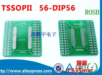 TSOPII TSSOP56 SOP56 konverziós tábla 0.635 mm / 0,8 mm-es pályán SDRAM adapter fórumon
